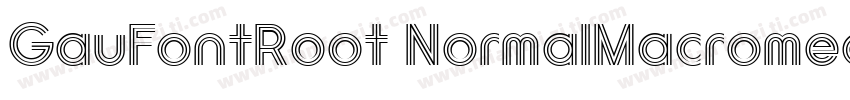 GauFontRoot NormalMacromedia Fontog字体转换